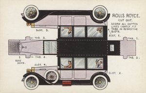 Rolls Royce Cut Out (farve litho) af English School