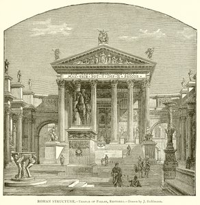 Romersk struktur.--Pallas tempel, restaureret af English School