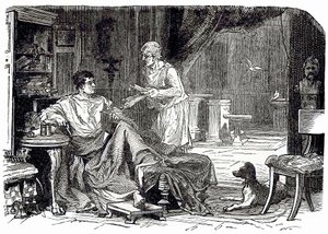 Romersk undersøgelse, illustration fra Cassells Illustrated Universal History af Edward Ollier, udgivet 1890 (digitalt forbedret billede) af English School
