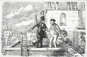 Tage, illustration fra Punch af English School