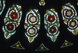 Rose vindue, detalje af English School