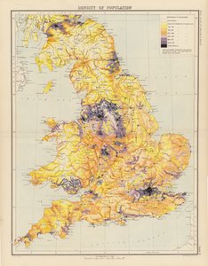 Royal Atlas, ca. 1900: Bevölkerungsdichte