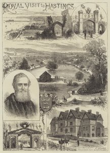 Kongeligt besøg i Hastings (gravering) af English School
