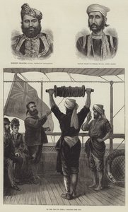 Königlicher Besuch in Indien (Stich) von English School