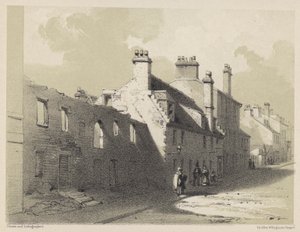 Ruined House, Rottenrow (gravering) af English School