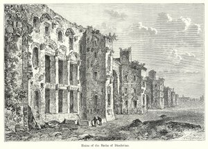 Ruinerne af Diocletians bade (kobberstik) af English School