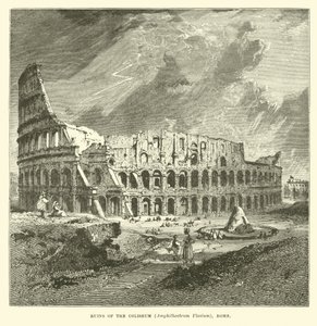 Ruinerne af Colosseum, Amphitheatrum Flavium, Rom af English School