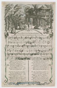 Rural Beauty eller Vauxhall Garden af English School