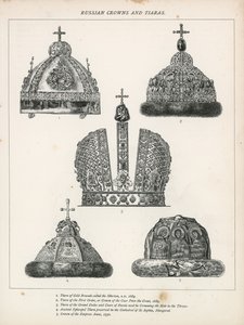 Russiske kroner og diadem af English School