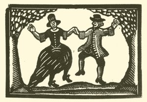 Rustikke dansere (træsnit) af English School