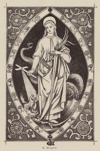 S Margaret (gravering) af English School