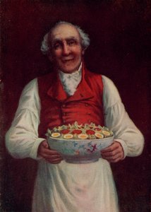 "Salat, Sir?" (Farblithografie) von English School