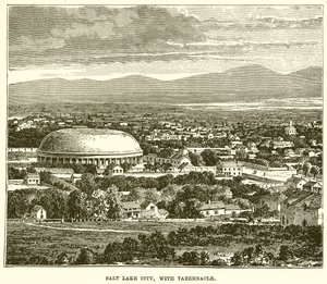 Salt Lake City, med Tabernakel af English School