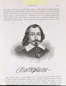 Samuel de Champlain (ca. 1567-1635) illustration fra bind IV af 