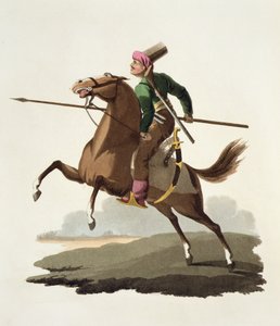 Saphir, fra Costumes of the Various Nations, bind VII, The Military Costume of Turkey, af Thomas MacLean, udgivet ca. 1800-18 (håndfarvet akvatint) af English School