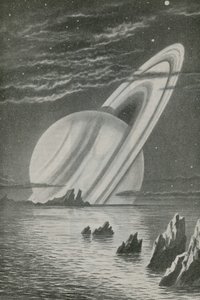 Saturn som en nedgående sol af English School