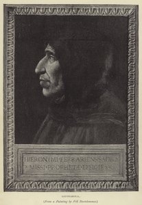 Savonarola (gravering) af English School