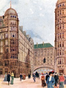 Savoy Hotel, London (farve litho) af English School