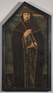 Saxon King, ca. 1515 (olie på egetræspaneler) af English School