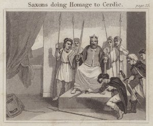 Saksere, der hyldes Cerdic af English School