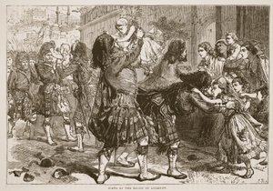 Scene ved Relief of Lucknow, illustration fra Cassells Illustrated History of England af English School