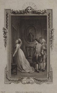Scene fra Clarissa af Samuel Richardson af English School