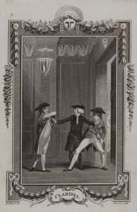 Scene fra Clarissa af Samuel Richardson af English School