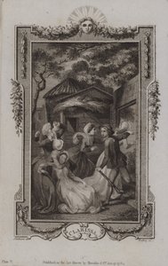 Scene fra Clarissa af Samuel Richardson af English School