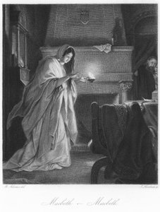 Scene fra Macbeth af English School