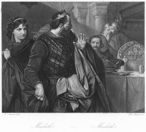 Scene fra Macbeth af English School