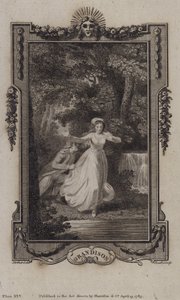 Scene fra The History of Sir Charles Grandison, af Samuel Richardson af English School
