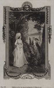 Scene fra The History of Sir Charles Grandison, af Samuel Richardson af English School
