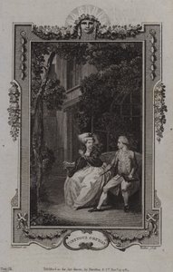 Scene fra The Virtuous Orphan, af Mary Collyer af English School