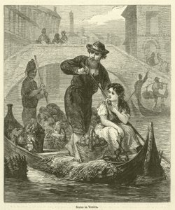 Scene i Venedig (gravering) af English School