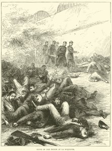 Scene i fængslet i La Roquette, 1871 af English School
