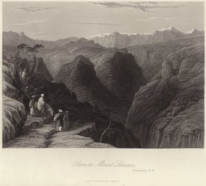 Scene på Libanonbjerget af English School