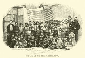 Schüler an der Missionsschule, Joppa von English School