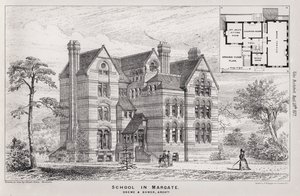 Skole i Margate (gravering) af English School