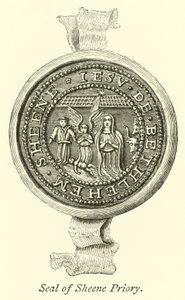 Seal of Sheene Priory  af English School