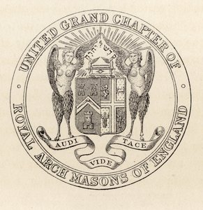 Segl for United Grand Chapter of Royal Arch Masons of England, 1817, fra 