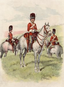 Second Dragons, Royal Scots Greys (chromolitho) af English School