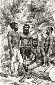Semi-civiliserede victorianske aboriginer, fra 