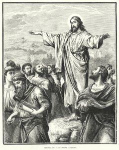 Udsendelse af de tolv apostle (gravering) af English School