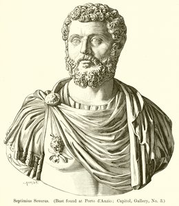 Septimius Severus. (Byste fundet ved Porto dAnzio; Capitol, Galleri, nr. 3)