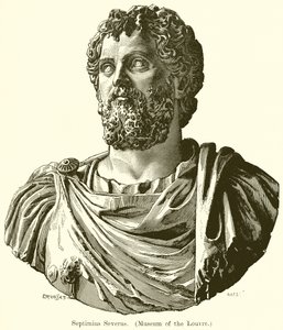 Septimius Severus. (Museum of the Louvre) af English School