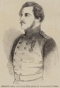 Sergent James Holloway, 33. (Duke of Wellingtons) regiment (gravering) af English School