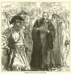 Servetus on his Way to Executiondani af English School