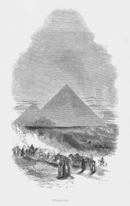 Den antikke verdens syv vidundere: Pyramider (gravering) af English School