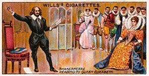 Shakespeare læser for dronning Elizabeth af English School