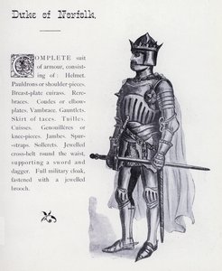 Shakespeares King Richard III: Duke of Norfolk (litho) af English School